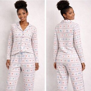 PJ Salvage NWT Après Ski Flannel Pajama Set 100% Cotton Cozy Lounge Size XL